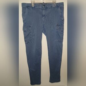 Mason Relaxed Fit Blue Cargo Jeans